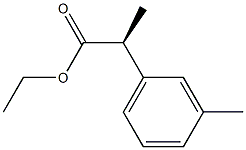 [S,(+)]-2-m-Tolylpropanoic acid ethyl ester Struktur