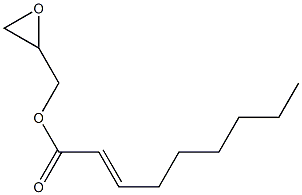 2-Nonenoic acid (oxiran-2-yl)methyl ester Struktur