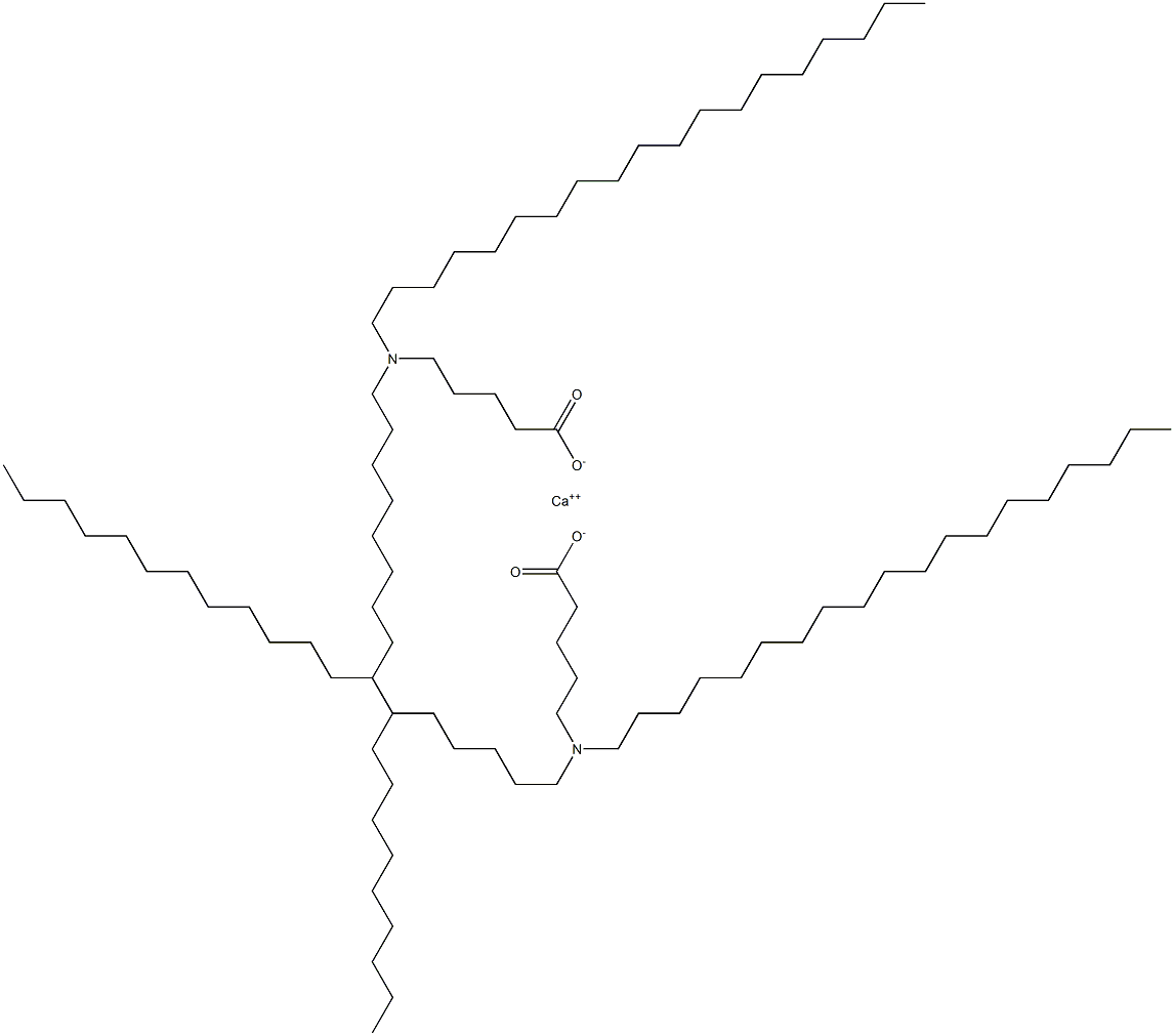 Bis[5-(dinonadecylamino)valeric acid]calcium salt Struktur