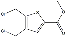 4,5-Bis(chloromethyl)thiophene-2-carboxylic acid methyl ester Struktur