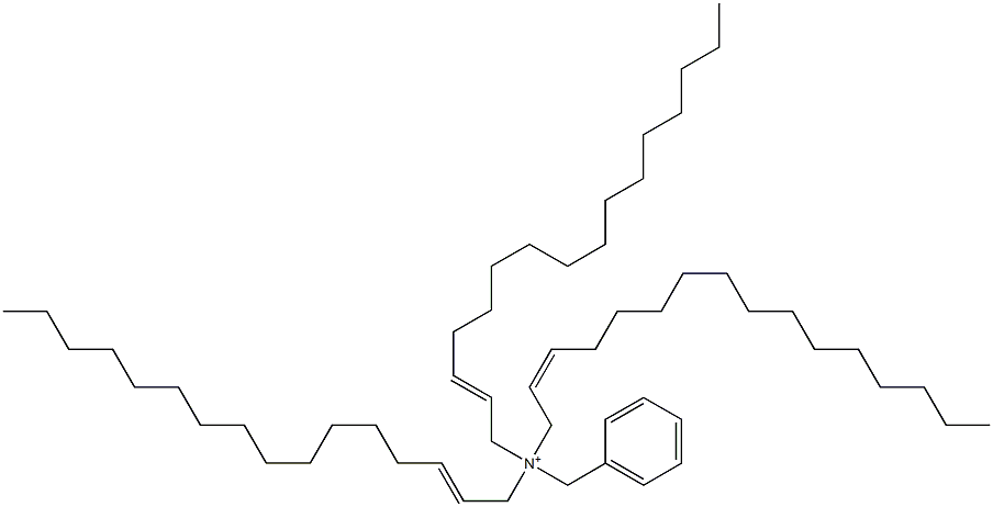 Tri(2-hexadecenyl)benzylaminium Struktur