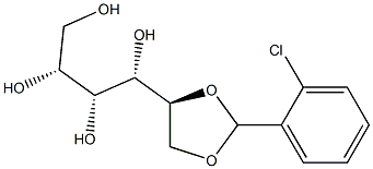 1-O,2-O-(2-Chlorobenzylidene)-D-glucitol Struktur