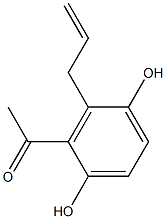 2-Acetyl-3-allylbenzene-1,4-diol Struktur