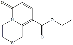 1,3,4,6-Tetrahydro-6-oxopyrido[2,1-c][1,4]thiazine-9-carboxylic acid ethyl ester Struktur