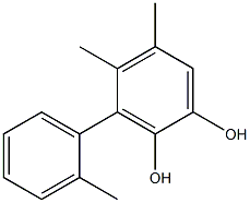 4,5-Dimethyl-3-(2-methylphenyl)benzene-1,2-diol Struktur