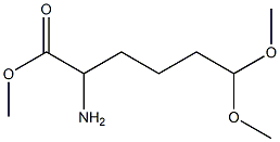 2-Amino-6,6-dimethoxy-hexanoic acid methyl ester Struktur