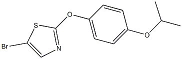 5-bromo-2-(4-isopropoxyphenoxy)thiazole Struktur