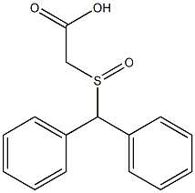 2-(Benzhydryl  sulfinyl) acetic acid Struktur