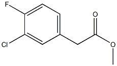 Methyl 3-chloro-4-fluorophenylacetate Struktur