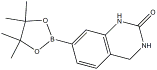 7-(4,4,5,5-tetramethyl-1,3,2-dioxaborolan-2-yl)-3,4-dihydroquinazolin-2(1H)-one Struktur