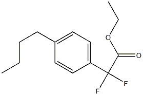 Ethyl (4-Butylphenyl)difluoroacetic acid Struktur