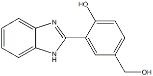 Benzenemethanol,  3-(1H-benzimidazol-2-yl)-4-hydroxy- Struktur