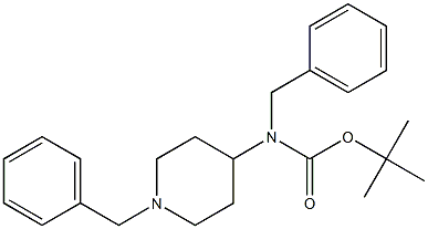 4-(N-Benzyl-N-Boc-amino)-1-benzylpiperidine Struktur