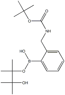 (N-Boc-aminomethyl)phenylboronic acid 
pinacol ester Struktur