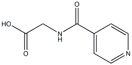 2-(Isonicotinoylamino)acetic acid Struktur