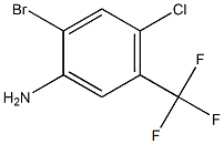 2-Bromo-4-chloro-5-(trifluoromethyl)aniline Struktur