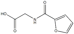 2-(2-Furoylamino)acetic acid Struktur