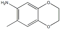 7-Methyl-2,3-dihydro-benzo[1,4]dioxin-6-ylamine Struktur