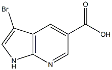 3-Bromo-7-azaindole-5-carboxylic acid Struktur