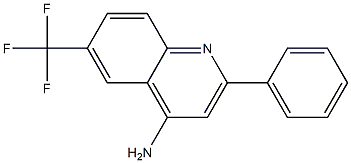 4-Amino-6-trifluoromethyl-2-phenylquinoline Struktur