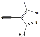 3-Amino-4-cyano-5-methylpyrazole Struktur