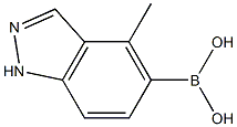 4-methyl-1H-indazol-5-yl-5-boronic acid Struktur