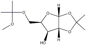 (3aR,5R,6S,6aR)-5-((2-Methoxypropan-2-yloxy)methyl)-2,2-dimethyltetrahydrofuro[2,3-d][1,3]dioxol-6-ol Struktur