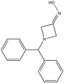 1-Benzhydrylazetidin-3-one oxime Struktur