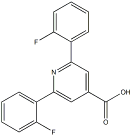 2,6-Bis(2-fluorophenyl)isonicotinic acid Struktur