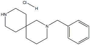 2-Benzyl-2,9-diazaspiro[5.5]undecane hydrochloride Struktur