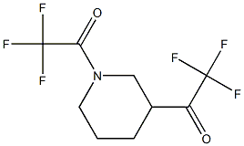 1,1'-(Piperidine-1,3-diyl)bis(2,2,2-trifluoroethanone) Struktur