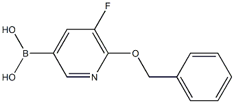 6-Benzoxy-5-fluoropyridine-3-boronic acid Struktur