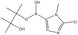 2-Chloro-1-methyl-1H-imidazole-5-boronic acid pinacol ester Struktur