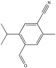 4-formyl-5-isopropyl-2-methylbenzonitrile Struktur