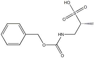 (2R)-1-{[(benzyloxy)carbonyl]amino}propane-2-sulfonic acid Struktur