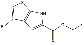 ethyl 3-bromo-6H-thieno[2,3-b]pyrrole-5-carboxylate Struktur