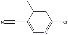 6-chloro-4-methylnicotinonitrile Struktur