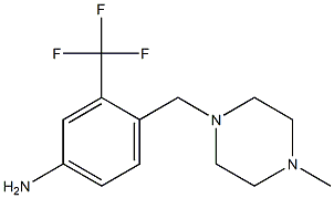 4-((4-methylpiperazin-1-yl)methyl)-3-(trifluoromethyl)benzenamine Struktur