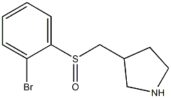 3-(2-Bromo-benzenesulfinylmethyl)-pyrrolidine Struktur