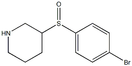 3-(4-Bromo-benzenesulfinyl)-piperidine Struktur