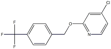 2-(4-(trifluoromethyl)benzyloxy)-4-chloropyridine Struktur