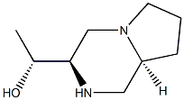 (R)-1-((3R,8aS)-octahydropyrrolo[1,2-a]pyrazin-3-yl)ethanol Struktur