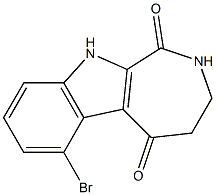 6-bromo-3,4-dihydroazepino[3,4-b]indole-1,5(2H,10H)-dione Struktur