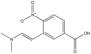 3-(2-(dimethylamino)vinyl)-4-nitrobenzoic acid Struktur