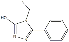 4-ethyl-5-phenyl-4H-1,2,4-triazol-3-ol Struktur