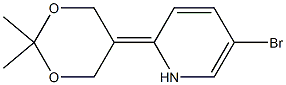 5-bromo-2-(2,2-dimethyl-1,3-dioxan-5-ylidene)-1,2-dihydropyridine Struktur