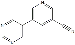 5-(pyrimidin-5-yl)pyridine-3-carbonitrile Struktur