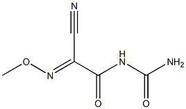 (e)-n-methoxy-2-oxo-2-ureidoacetimidoyl-cyanide Struktur