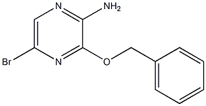 3-(benzyloxy)-5-bromopyrazin-2-amine Struktur