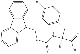 Fmoc-alpha-methyl-D-4-bromophenylalanine Struktur